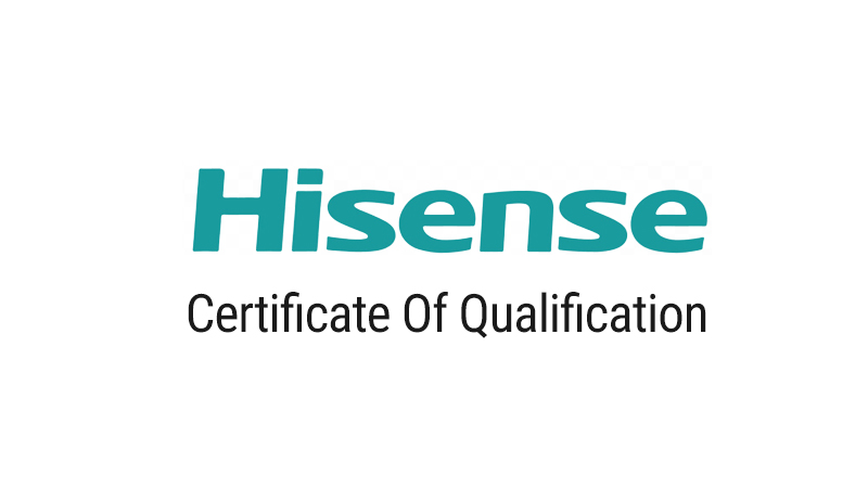 certificazione hisense