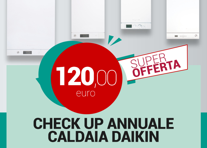 promozione checkup annuale caldaia Daikin Lecce Nord e Brindisi